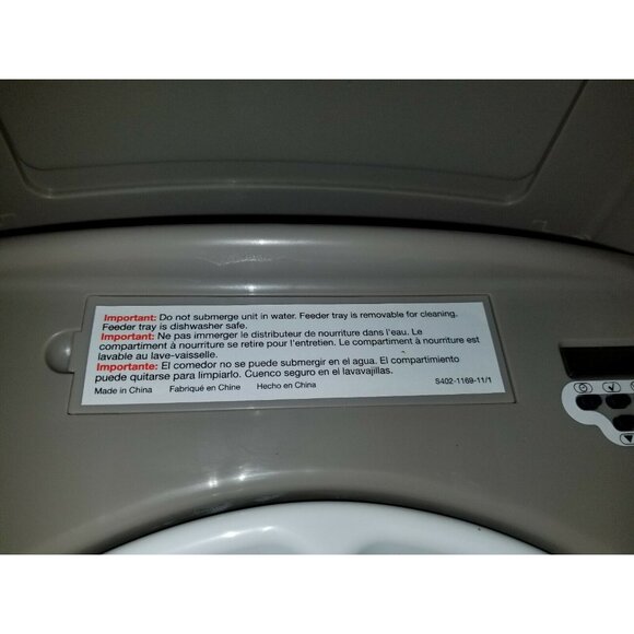 PetSafe Eatwell 5-Meal Automatic Pet Feeder, Gray - Compact Programable Feeder! - Picture 7 of 7